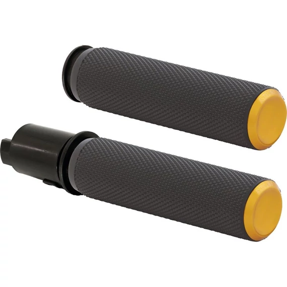 Knurled Fusion markolatok fekete gumi arany végsapka 1