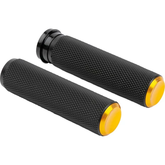 Knurled Fusion markolat fekete gumi arany véggel 1” (25.4 mm) Throttle By Wire – Twin Cam; Milwaukee-Eight