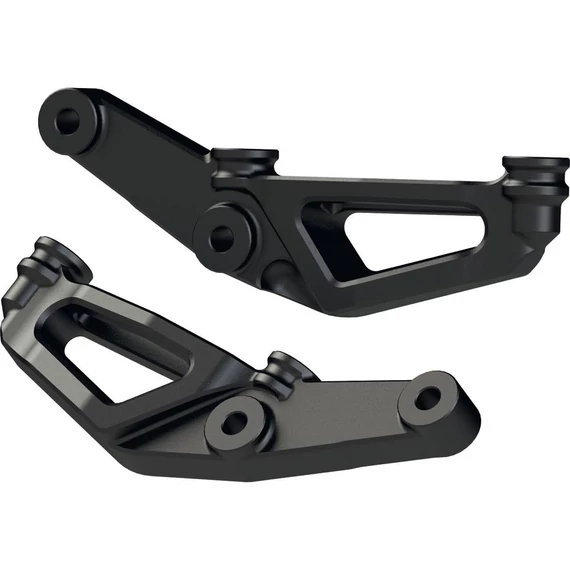 Radiális átalakító első féknyereg adapter 300 mm-ről 340 mm féktárcsára fekete bal jobb pár – Twin Cam; Milwaukee-Eight