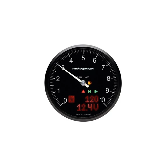 motoscope chronoclassic 2.0 műszer 10.000 rpm fekete eloxált keret 80 mm