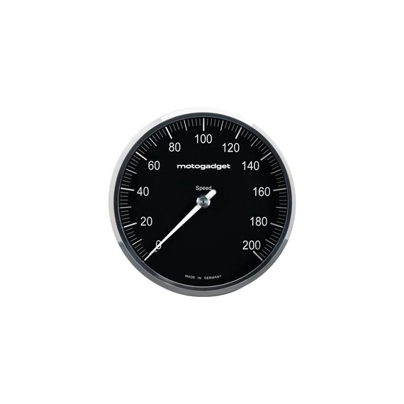 motoscope chronoclassic 2.0 műszer 200 mph 200 km/h polírozott alumínium keret 80 mm