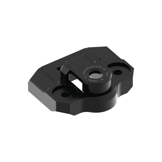 Reduced Reach Club Style emelő áthelyező lemez 45 mm offset kormányzár fedéllel fekete eloxált – Milwaukee-Eight