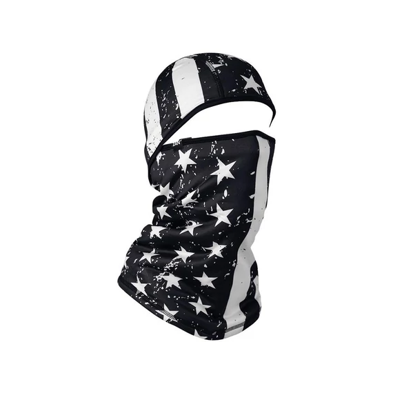 Black & White Flag SportFlex fleece bélelt motoros csuklya