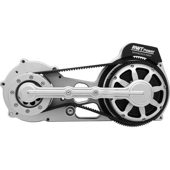 Dual Belt szíjhajtás készlet Bobber alaplemez matt fekete porszórt – Twin Cam