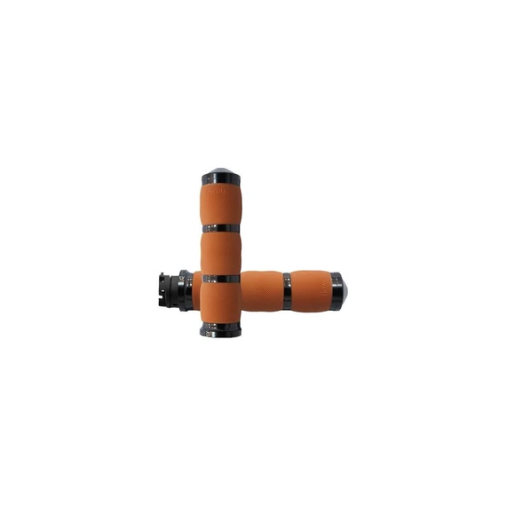 Air Cushion markolat barna gumi fekete eloxált 7/8” (22.225 mm) Throttle By Wire – Twin Cam; Milwaukee-Eight
