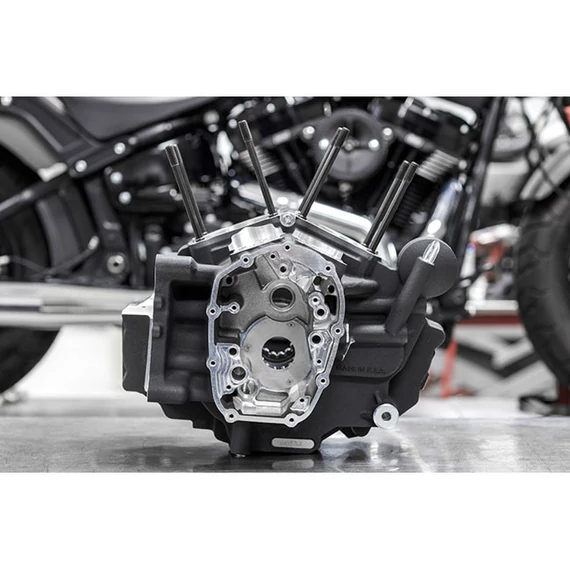 S&S M8 Softail MK-Series forgattyúsház egység/szerelvény. fekete