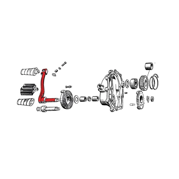 KICKER ARM - Knucklehead; Panhead – Harley-Davidson kompatibilis