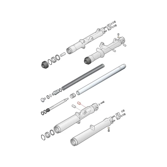 Első és hátsó féknyereg vezetőpersely kicsi Big Twin első villa OEM 45822-74 45822-75 – Shovelhead – Harley-Davidson kompatibilis