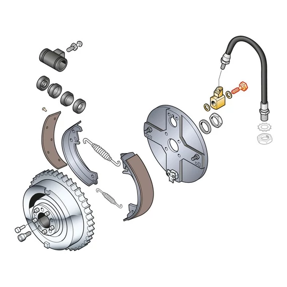 KERÉKHENGER CSAVAR 41743-58 Banjo csavar - Panhead – Harley-Davidson kompatibilis
