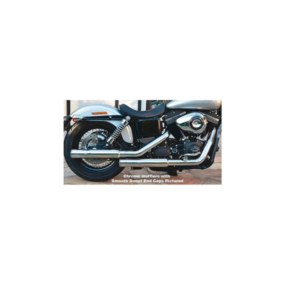 Gun Smooth slip on dobok Donut végkupakkal fekete fekete – Harley-Davidson kompatibilis