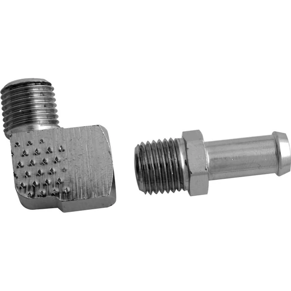 Olajcsatlakozó króm 1/4NPTx90 – Harley-Davidson kompatibilis