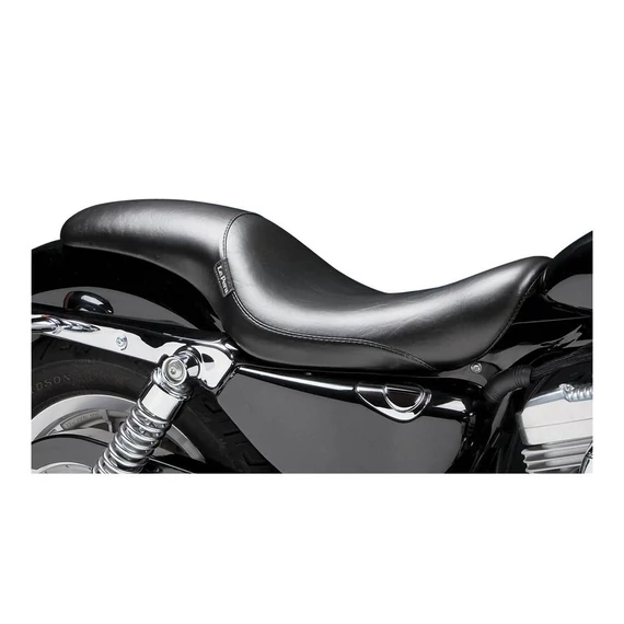 Silhouette teljes hosszúságú, sima ülés, fekete vinil – Harley-Davidson kompatibilis