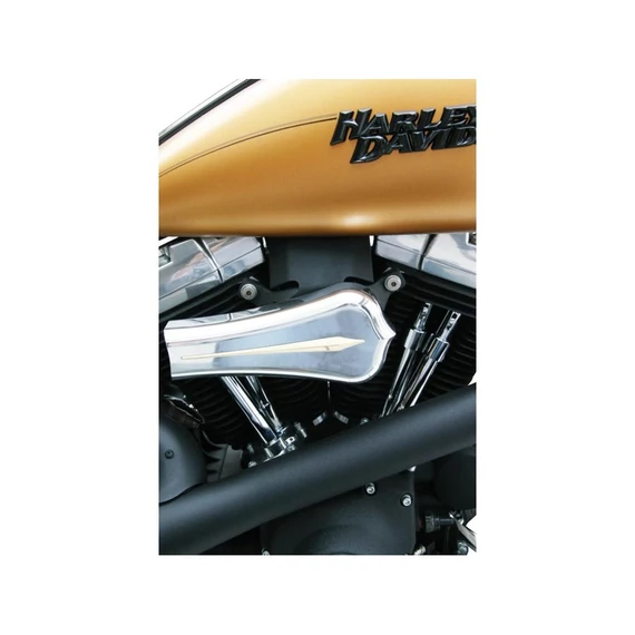 EFI borítás, fekete, gyűrött – Harley-Davidson kompatibilis