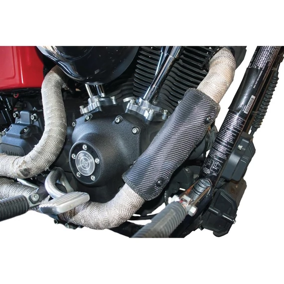 Üvegszálas univerzális, rugalmas hővédő, fekete – Harley-Davidson kompatibilis