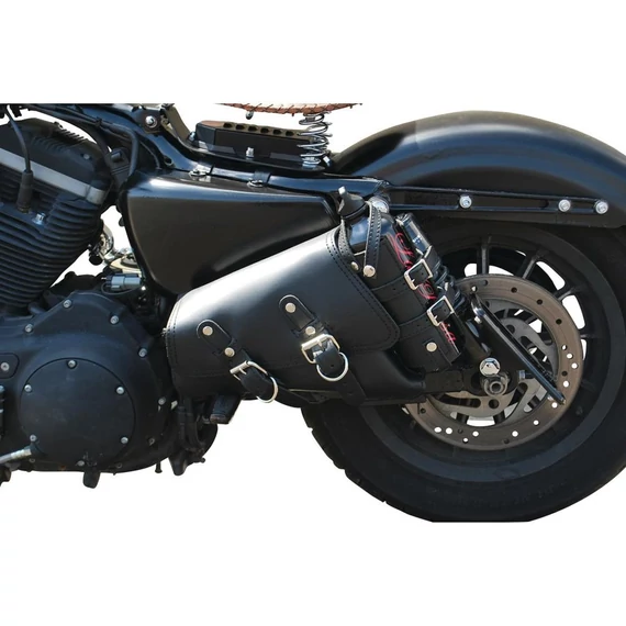 Bal oldali üzemanyagtartályos táska, fekete, bal oldali – Harley-Davidson kompatibilis