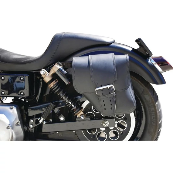 Solo széles pántos lengőkaros táska, fekete, bal oldali – Harley-Davidson kompatibilis