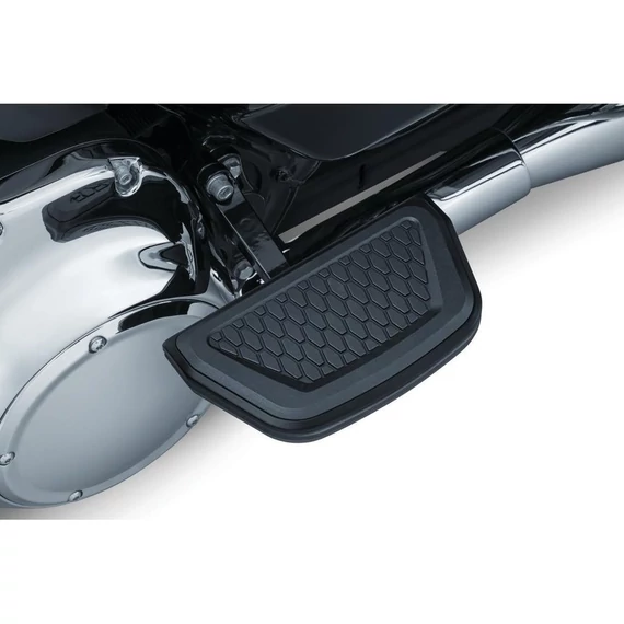Hatszögletű utasoldali betétek fekete, szatén – Harley-Davidson kompatibilis