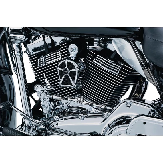 Mach 2 kürtvédő krómozott hálóval – Harley-Davidson kompatibilis