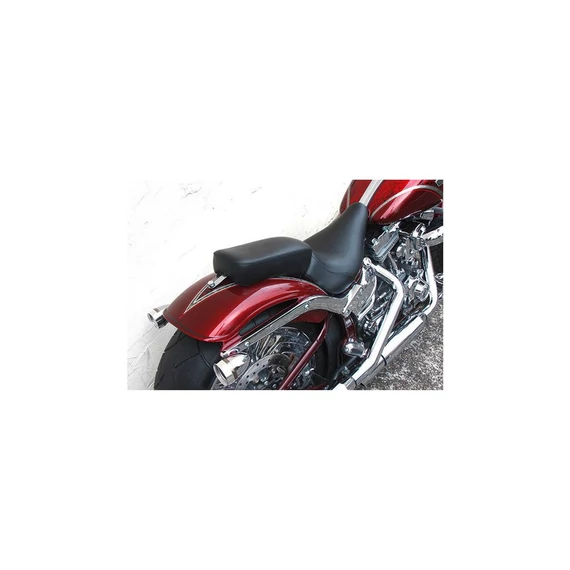 Egyedi Pilion Pad Break Sima Fekete Műbőr Poliuretánhoz – Harley-Davidson kompatibilis
