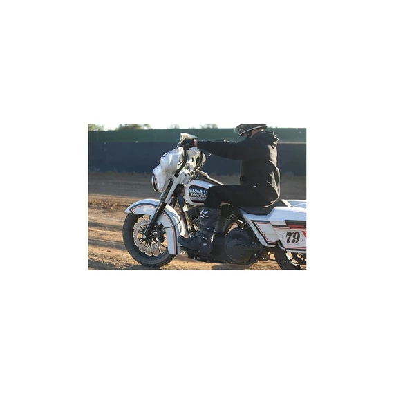 MX stílusú utasoldali padlódeszkák, fekete – Harley-Davidson kompatibilis