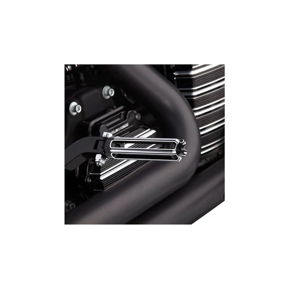 10-es méretű váltó/fékpedál, fekete, eloxált – Harley-Davidson kompatibilis