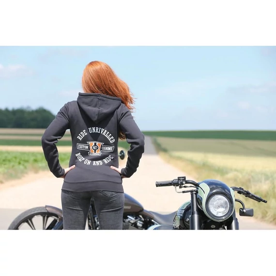 Ride Unrivalled női cipzáras kapucnis pulóver CCE – Harley-Davidson kompatibilis