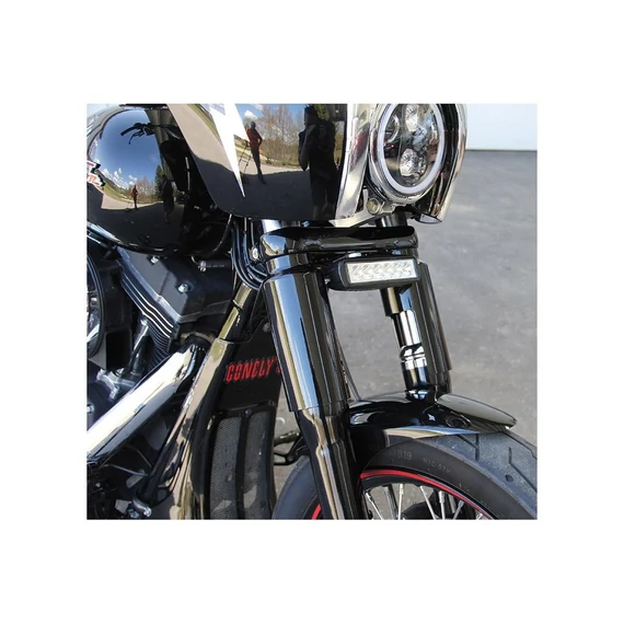 Alsó villa burkolat fekete fényes porszórt – Twin Cam