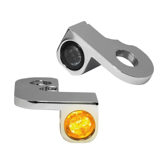 NANO sorozatú LED-es irányjelzők króm füstszínű LED-ekkel – Harley-Davidson kompatibilis