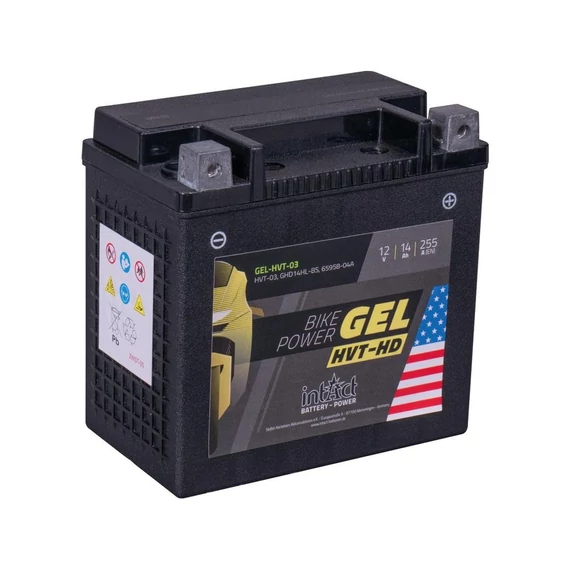 GHD14HL-BS HVT-03 Bike-Power zselés akkumulátor – Harley-Davidson kompatibilis