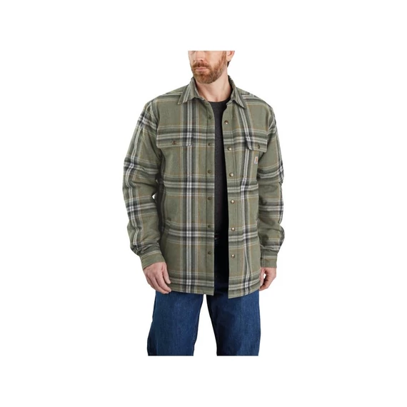 Relaxed Fit vastag flanel sherpa béléses ingdzseki XL
