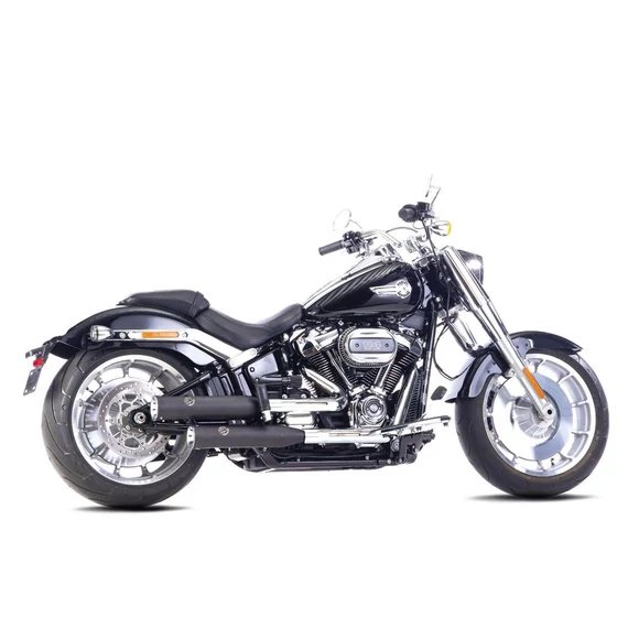 Dupla barázdás, rápattintható kipufogódobok, fekete szatén – Harley-Davidson kompatibilis