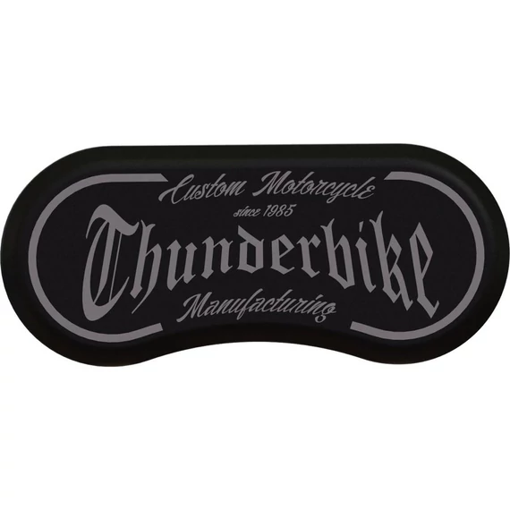 Féknyereg betétek Thunderbike logóval, fekete eloxált – Harley-Davidson kompatibilis