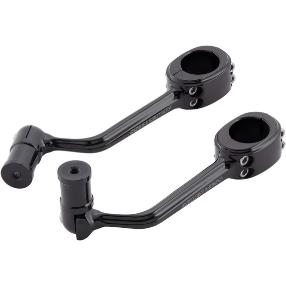 Kovácsolt autópálya váltókar-rögzítők HD típusú váltókar-csapokhoz (5/16”-24) Fekete eloxált – Harley-Davidson kompatibilis