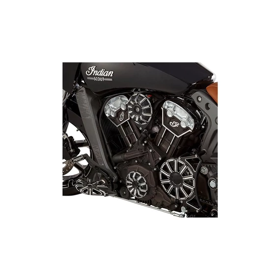 10-es méretű, fekete eloxált állórészburkolat - 2015-2025 – Harley-Davidson kompatibilis