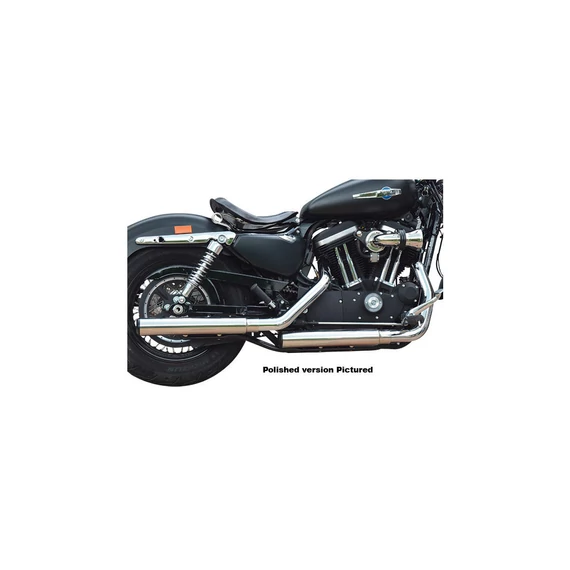 Gun Smooth Slip On kipufogódobok, fánkvéggel, fekete, fekete BSL – Harley-Davidson kompatibilis
