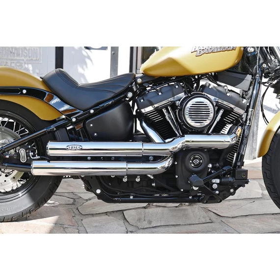 Drager Drag kipufogórendszer, polírozott, sima hővédő pajzs, polírozott, sima végzáró sapka, polírozott 70 mm – Harley-Davidson kompatibilis