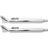 Fishtail slip on dob króm – Big Twin Evolution; Twin Cam