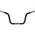 10” Chubby Classic Ape Hanger kormány nem dimpled 3 lyukas fekete porfestett 1 1/4” Throttle By Wire
