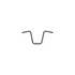 350 Narrow Ape Hanger kormány dimpled 3 lyukas fekete porfestett 1” (25.4 mm) bowdenes