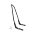 Magas merev ívelt sissy bar matt fekete porszórt – Milwaukee-Eight