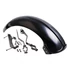 Old School hátsó sárvédő készlet fényes fekete – Milwaukee-Eight