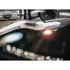 Csíkos LED-es irányjelző alumínium polírozott lámpával, füstszínű LED Thunderbike – Harley-Davidson kompatibilis