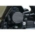 Bordás indítómotor-végdíszítés, fekete – Harley-Davidson kompatibilis
