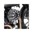 10-es méretű fordított sorozatú, fekete vágású eloxált légszűrő – Harley-Davidson kompatibilis