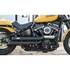 Drager Drag kipufogórendszer, polírozott, sima hővédő pajzs, polírozott, sima végzáró sapka, fekete 70 mm – Harley-Davidson kompatibilis